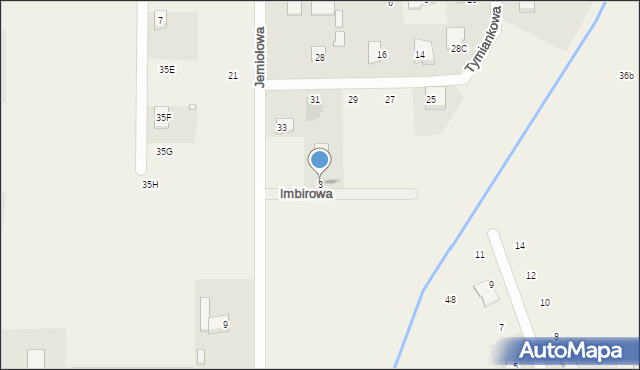 Stara Wieś, Imbirowa, 3, mapa Stara Wieś