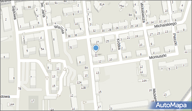 Świętochłowice, Imieli Emanuela, 11, mapa Świętochłowice