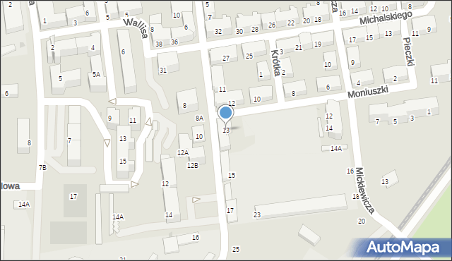 Świętochłowice, Imieli Emanuela, 13, mapa Świętochłowice