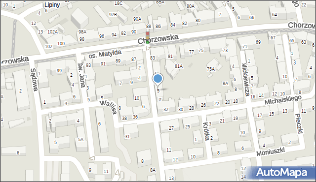 Świętochłowice, Imieli Emanuela, 5, mapa Świętochłowice