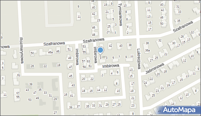Tarnowskie Góry, Imbirowa, 1, mapa Tarnowskie Góry