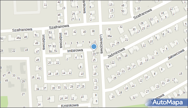 Tarnowskie Góry, Imbirowa, 13, mapa Tarnowskie Góry