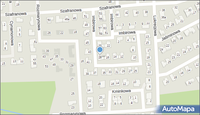 Tarnowskie Góry, Imbirowa, 18, mapa Tarnowskie Góry
