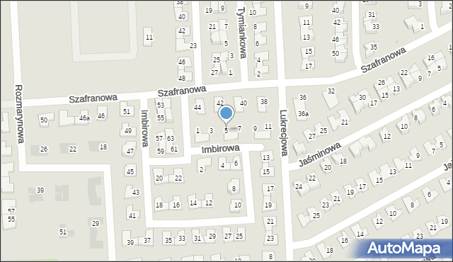 Tarnowskie Góry, Imbirowa, 5, mapa Tarnowskie Góry