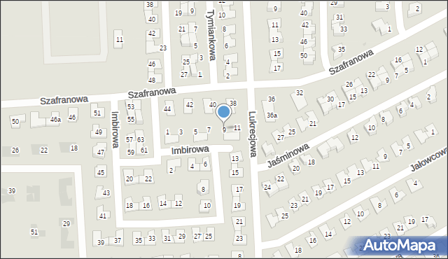 Tarnowskie Góry, Imbirowa, 9, mapa Tarnowskie Góry