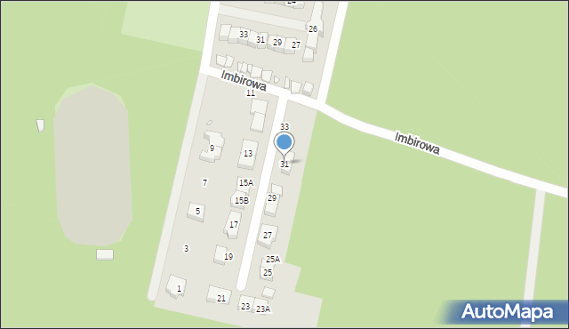 Wrocław, Imbirowa, 31, mapa Wrocławia