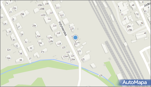 Gdynia, Inżynierska, 121, mapa Gdyni