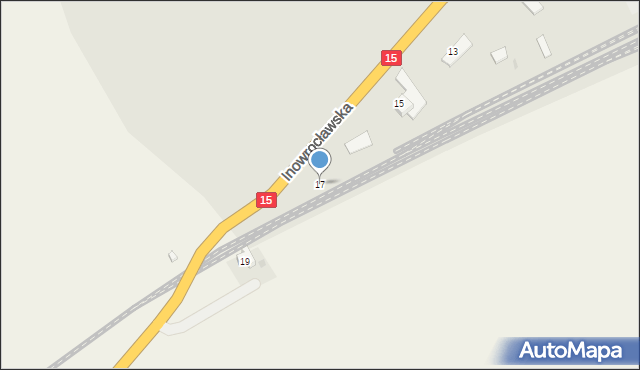 Gniewkowo, Inowrocławska, 17, mapa Gniewkowo