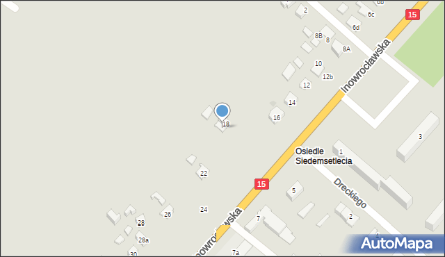 Gniewkowo, Inowrocławska, 20, mapa Gniewkowo