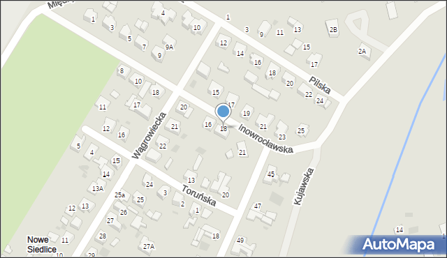 Gorzów Wielkopolski, Inowrocławska, 18, mapa Gorzów Wielkopolski