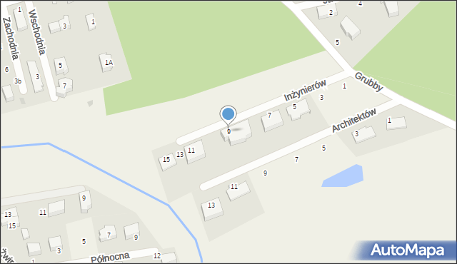 Gościcino, Inżynierów, 9, mapa Gościcino