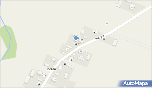 Inczew, Inczew, 21, mapa Inczew