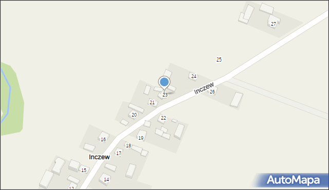 Inczew, Inczew, 23, mapa Inczew
