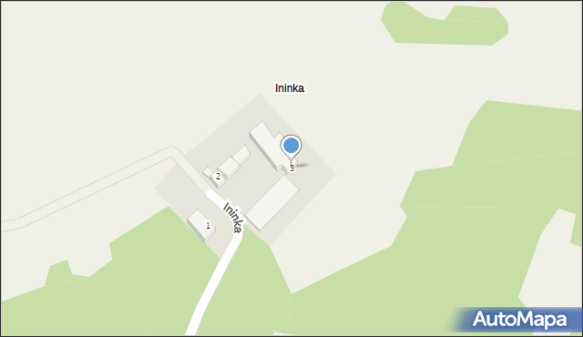 Ininka, Ininka, 3, mapa Ininka