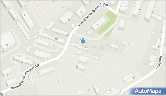 Jaworzno, Inwalidów Wojennych RP, 5ab, mapa Jaworzno