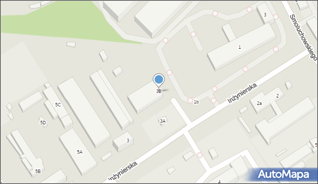 Lublin, Inżynierska, 3B, mapa Lublina