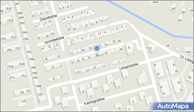 Marki, Inżynierów, 38, mapa Marki