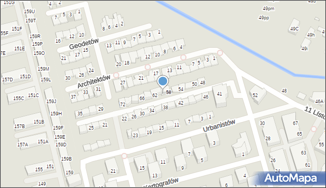 Marki, Inżynierów, 60, mapa Marki
