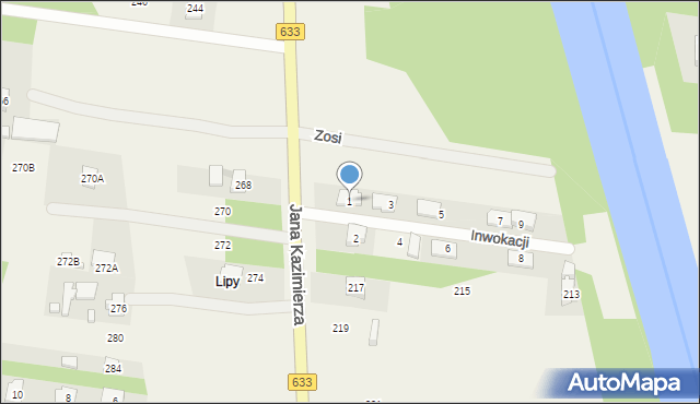 Nieporęt, Inwokacji, 1, mapa Nieporęt