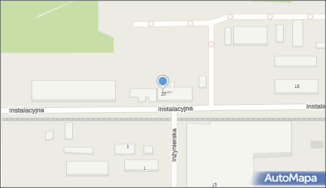 Rogowiec, Instalacyjna, 20, mapa Rogowiec