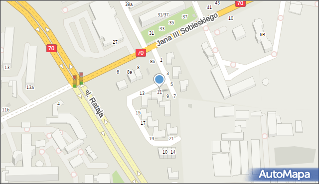 Skierniewice, Instytutowa, 11, mapa Skierniewic