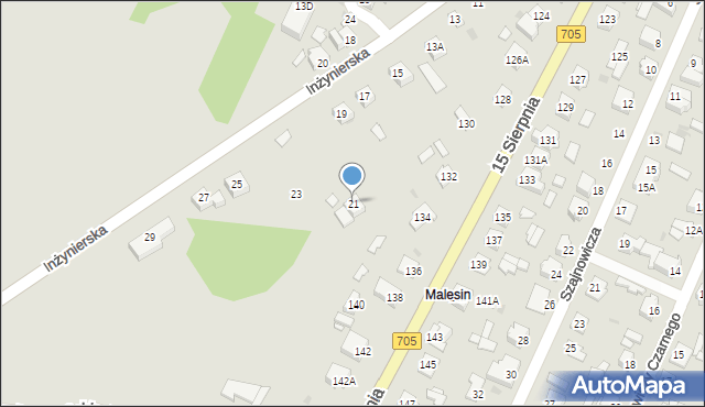 Sochaczew, Inżynierska, 21, mapa Sochaczew