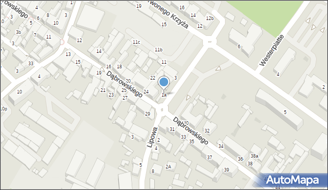 Środa Wielkopolska, Inwalidów Wojennych RP, 2, mapa Środa Wielkopolska