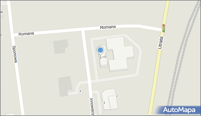 Suwałki, Innowacyjna, 1, mapa Suwałk