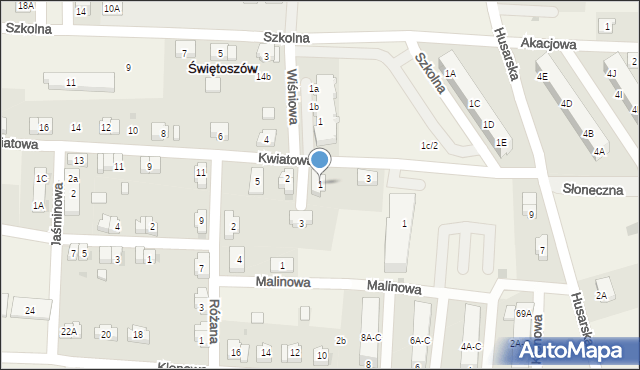 Świętoszów, Internatowa, 1, mapa Świętoszów
