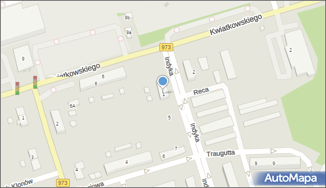 Tarnów, Indyka Stanisława, ks., 1, mapa Tarnów
