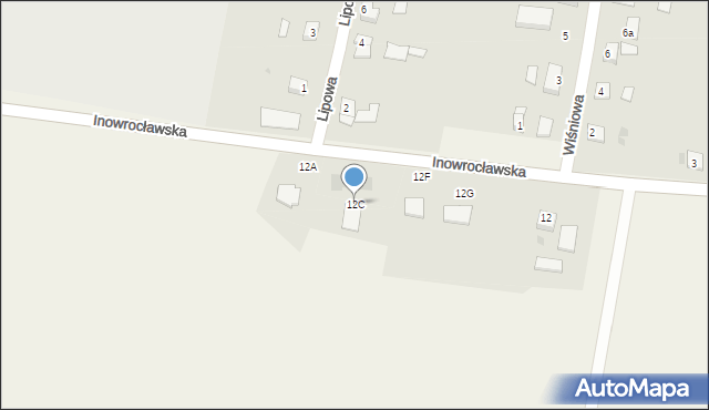 Tuczno, Inowrocławska, 12C, mapa Tuczno