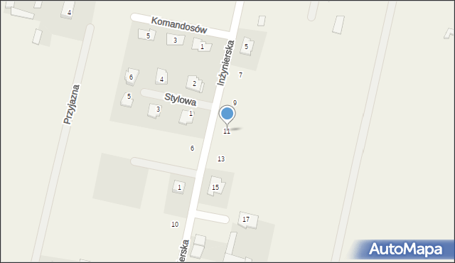 Wielgolas Duchnowski, Inżynierska, 11, mapa Wielgolas Duchnowski