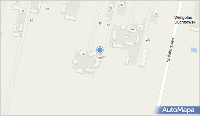 Wielgolas Duchnowski, Inżynierska, 88, mapa Wielgolas Duchnowski