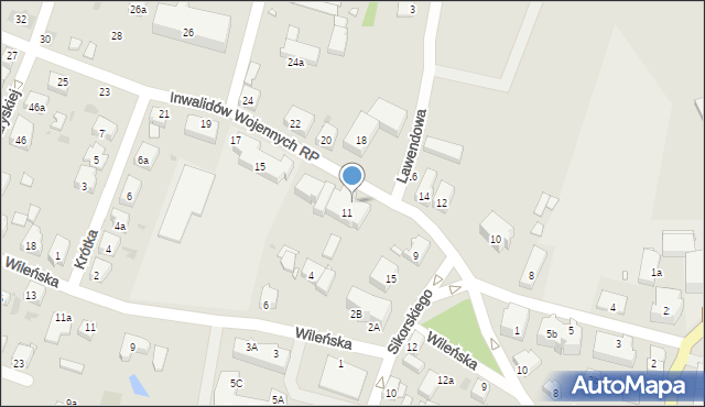 Wołów, Inwalidów Wojennych RP, 13, mapa Wołów
