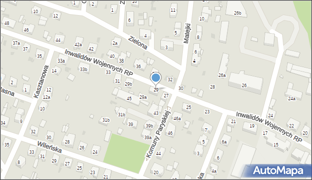 Wołów, Inwalidów Wojennych RP, 29, mapa Wołów