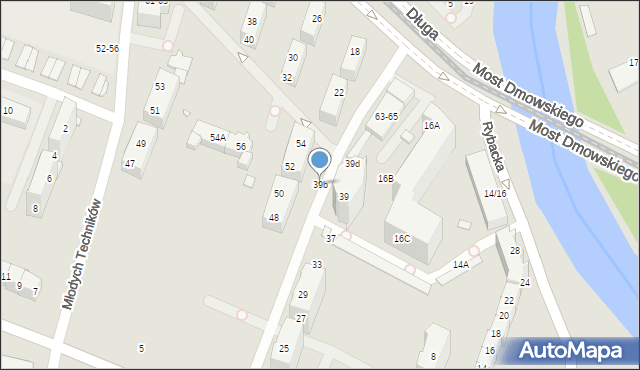 Wrocław, Inowrocławska, 39b, mapa Wrocławia