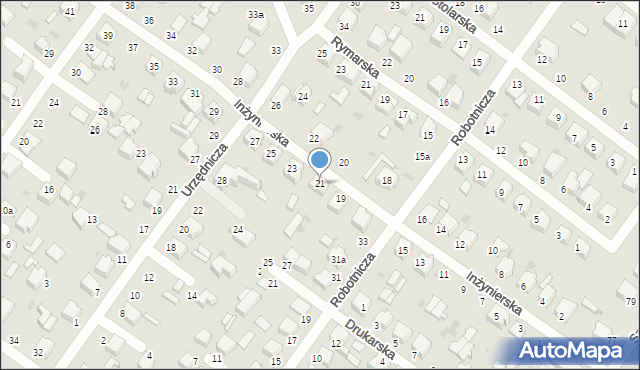 Zgierz, Inżynierska, 21, mapa Zgierz