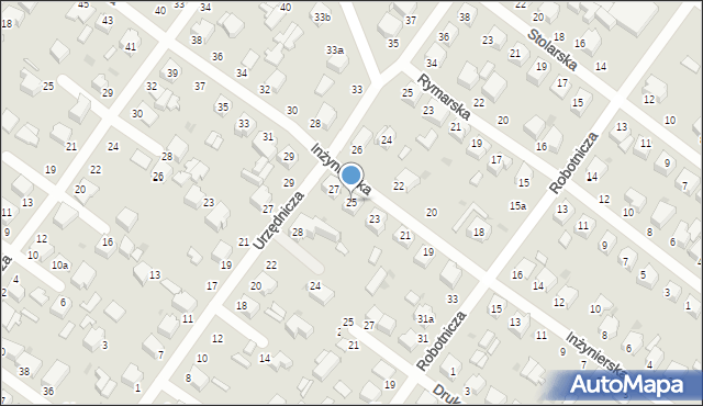 Zgierz, Inżynierska, 25, mapa Zgierz