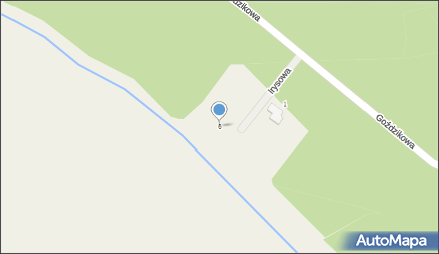 Czmoniec, Irysowa, 6, mapa Czmoniec