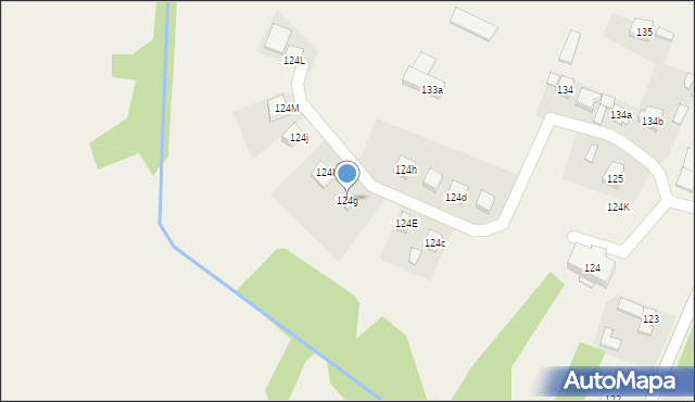 Irządze, Irządze, 124g, mapa Irządze