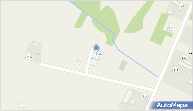 Irządze, Irządze, 141, mapa Irządze