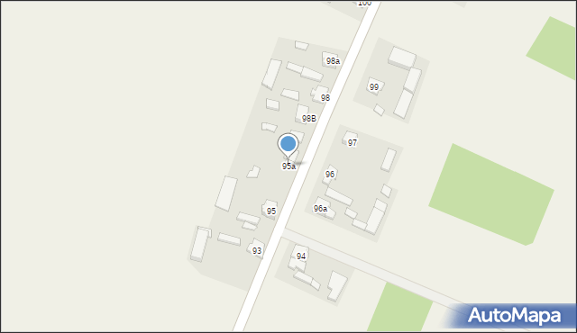 Irządze, Irządze, 95a, mapa Irządze