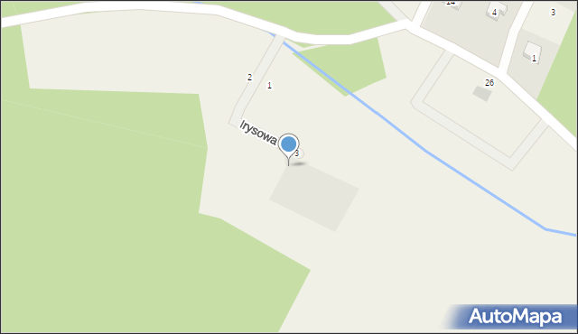 Jakubów, Irysowa, 5, mapa Jakubów