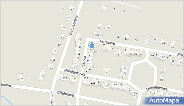 Jelcz-Laskowice, Irysowa, 14, mapa Jelcz-Laskowice