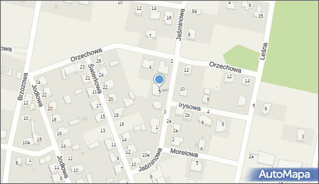 Łochowo, Irysowa, 5, mapa Łochowo