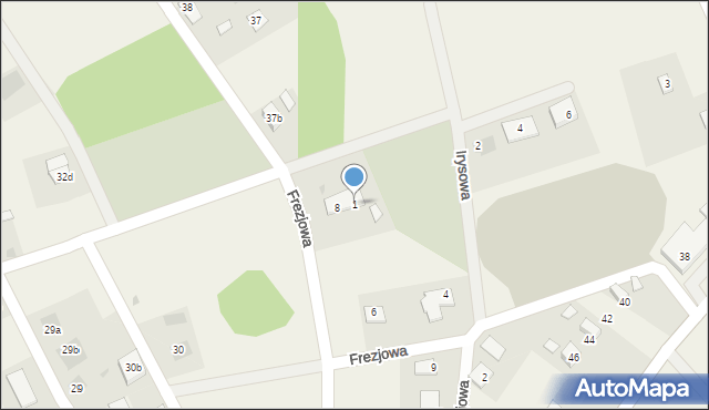 Mały Rudnik, Irysowa, 1, mapa Mały Rudnik