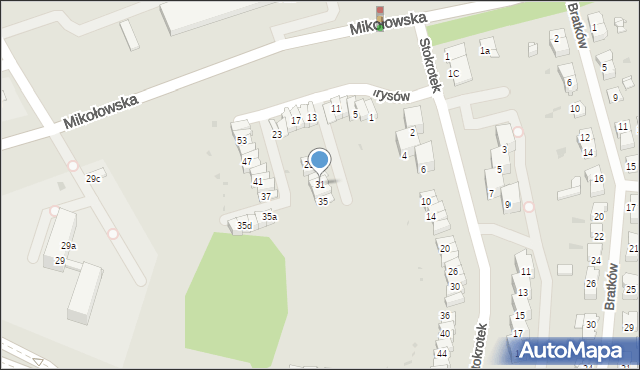 Mysłowice, Irysów, 31, mapa Mysłowice