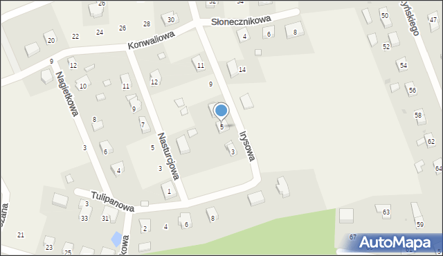 Osolin, Irysowa, 5, mapa Osolin