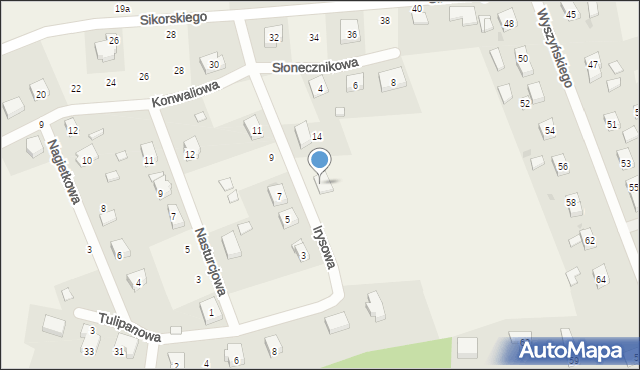 Osolin, Irysowa, 8, mapa Osolin