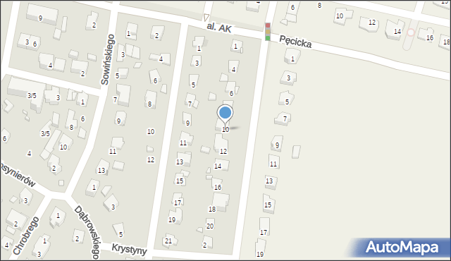 Pruszków, Ireny, 10, mapa Pruszków